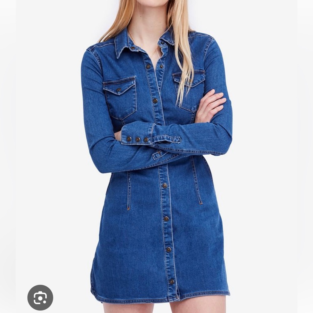 Free People Dynomite denim dress-